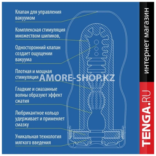 TENGA Мастурбатор Vacuum CUP - COOL Edition 10