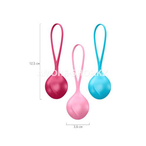 Вагинальные шарики Satisfyer Strengthening Balls (набор из 3 шт.) 8