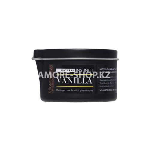Массажная свеча ароматическая с феромонами Natural Instinct , VANILLA 70 ml 4