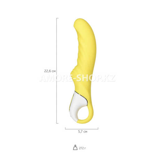 Желтый вибратор для точки G Satisfyer Vibes - Yummy Sunshine, 22 см 6