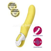 Желтый вибратор для точки G Satisfyer Vibes - Yummy Sunshine, 22 см