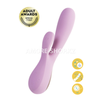 Нереалистичный вибратор Satisfyer Mono Flex, силикон, розовый, 20,4 см.