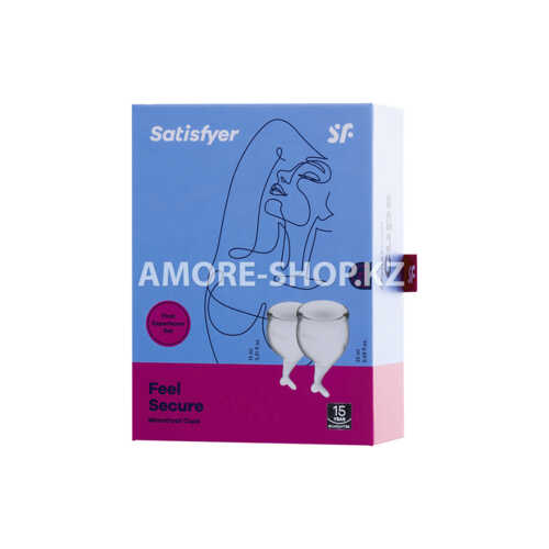 Набор менструальных чаш Satisfyer Feel secure Menstrual Cup (белый) 14