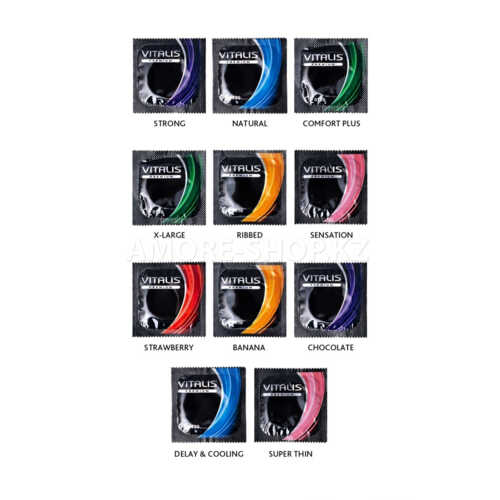 Презервативы "VITALIS" PREMIUM MIX (12+3 шт.) 2