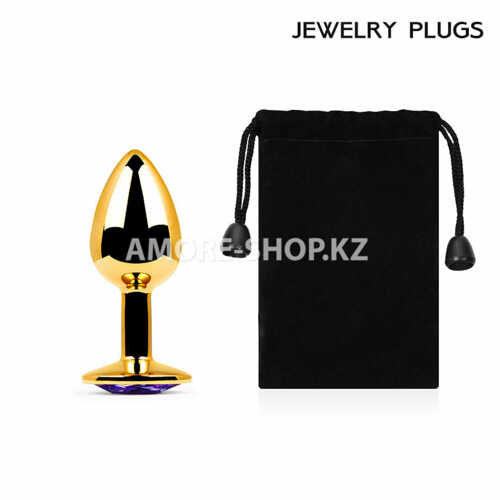 Golden Plug Small (втулка анальная) цвет кристалла светло-филетовый, L 72 мм, D 28 мм, вес 50 г арт. 4