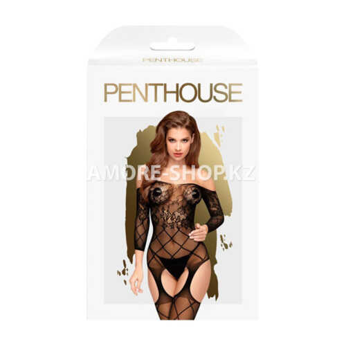 Бодисетка c длинным pykabom "Top-notch" черная ot Penthouse (XL) 3