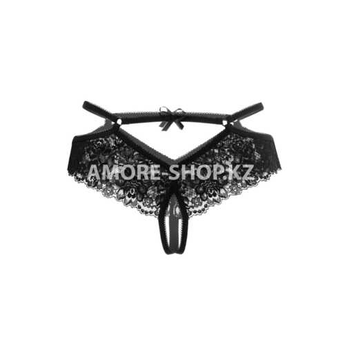 Эротические трусики Erolanta Lingerie Collection,кружевные,черные (42-44) 8
