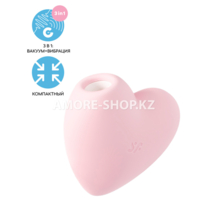 Вакуумный стимулятор Cutie Heart light Satisfyer розовый