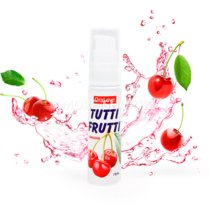 Съедобная гель-смазка TUTTI-FRUTTI для орального секса со вкусом вишни, 30 г
