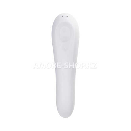 Вакуум-волновой бесконтактный стимулятор клитора Satisfyer Dual Pleasure, силикон, белый, 17,9 см. 5