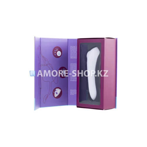 Вакуум-волновой бесконтактный стимулятор клитора Satisfyer Dual Pleasure, силикон, белый, 17,9 см. 10