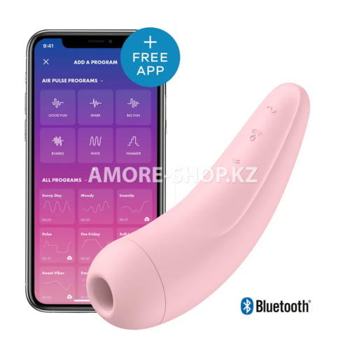 Вакуумный клиторальный стимулятор Satisfyer Curvy 2+ (розовый) 6