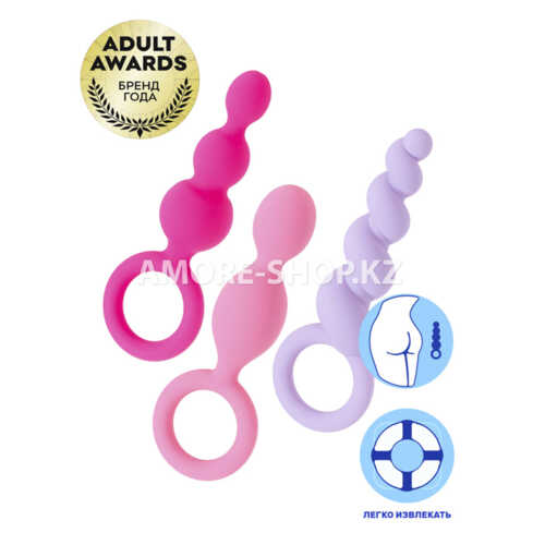 Набор анальных игрушек Booty Call Satisfyer цветные 1