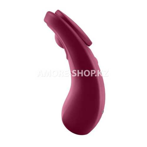 Вибромассажер Satisfyer Sexy Secret, силикон, красный, 8,5 см 6