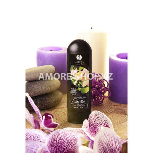Возбуждающий гель для влюбленных Shunga Lotus Noir,уникальная формула с L-аргинином,60 мл 10