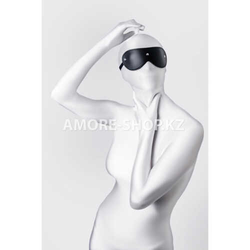 Маска Anonymo, PU кожа, черная, 24 см 2