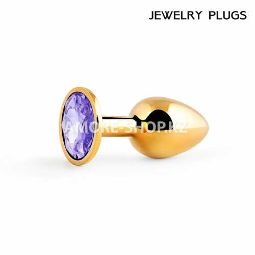 Golden Plug Small (втулка анальная) цвет кристалла светло-филетовый, L 72 мм, D 28 мм, вес 50 г арт. 2