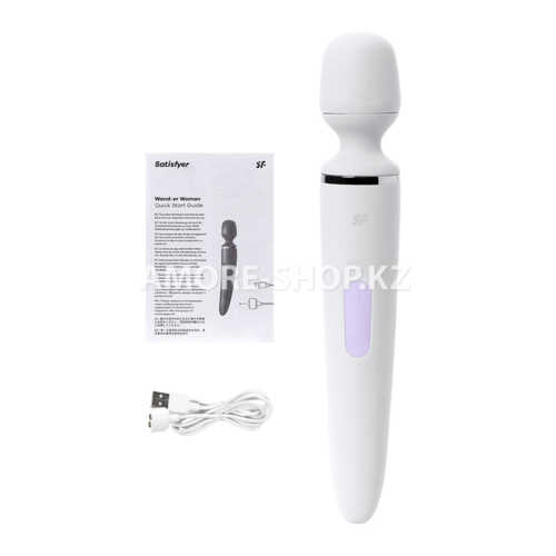 Универсальный вибромассажер Satisfyer Wand-er Woman (White/gold) 34 см 5