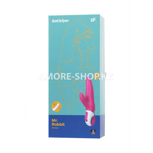 Нереалистичный вибратор Satisfyer Vibes Mr. Rabbit, Силикон, Красный, 22,1 см 9