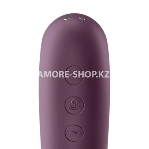 Вибромассажер с вакуумной стимуляцией Satisfyer Dual Kiss wine фиолетовый 7