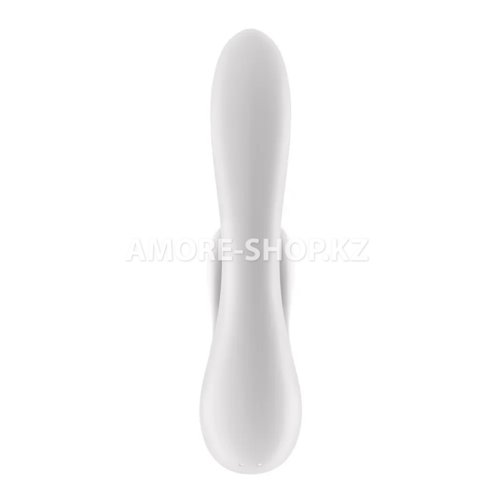 Вибратор с клиторальным стимулятором Satisfyer Double Flex Connect App белый 5