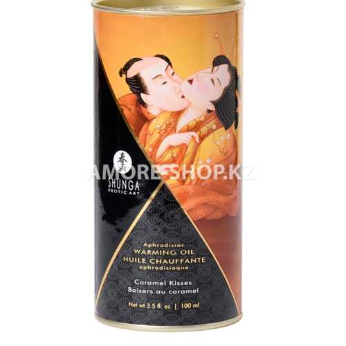 Масло для массажа Shunga Caramel Kisses, разогревающее, с ароматом карамели, 100 мл 5