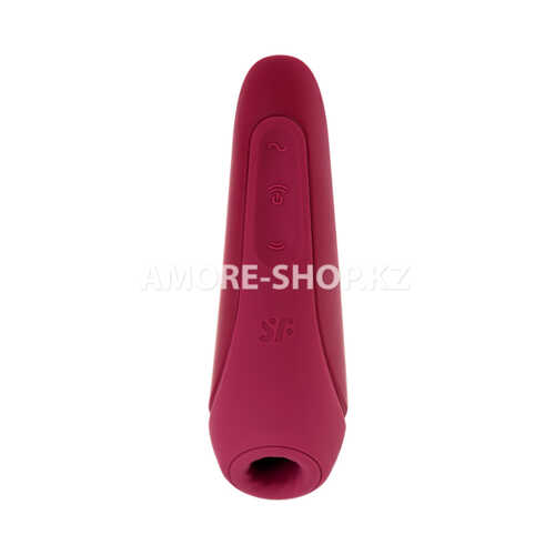 Вакуумный клиторальный стимулятор Satisfyer Curvy 1+ (темно-красный) 2
