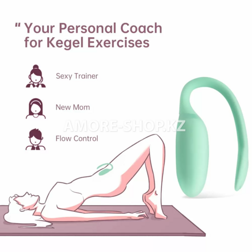 Вибратор и тренажёр Кегеля  Magic Motion  KEGEL REJUVE, зеленый, 17,5 см 6