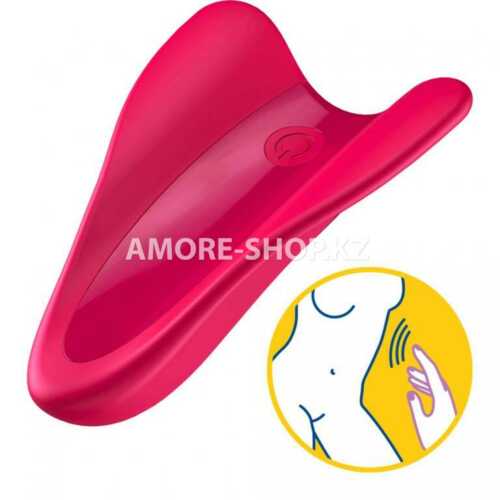 Мини вибратор (вибратор на палец) Satisfyer High Fly красный 5