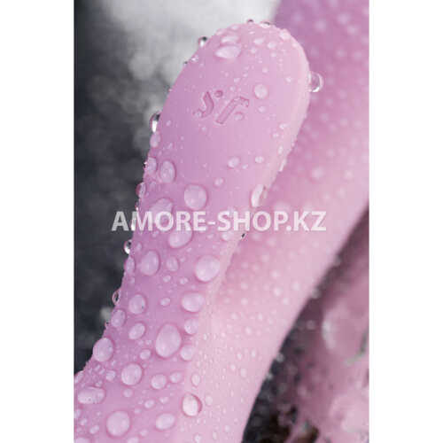 Нереалистичный вибратор Satisfyer Mono Flex, силикон, розовый, 20,4 см. 18