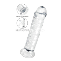 Фаллоимитатор A-Toys by TOYFA Auri, TPE, прозрачный, 20 см