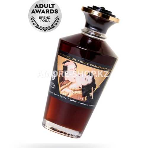 Масло для массажа Shunga Creamy Love Latte, разогревающее, с ароматом сливочного латте, 100 мл 3