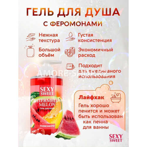 Гель для душа WATERMELON&MELON с феромонами 430 мл арт. LB-16135 3