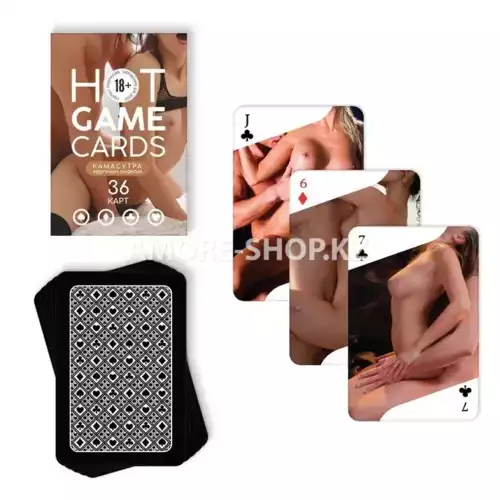 Карты игральные «HOT GAME CARDS» камасутра крупным планом, 36 карт, 18+ 2