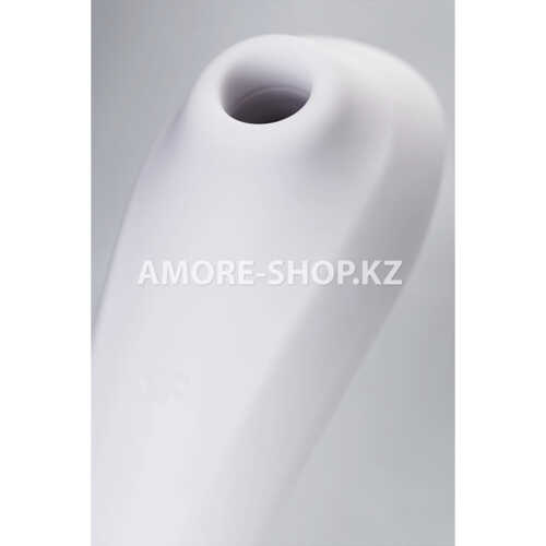 Вакуум-волновой бесконтактный стимулятор клитора Satisfyer Dual Pleasure, силикон, белый, 17,9 см. 17