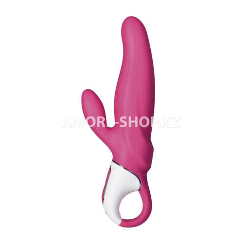 Нереалистичный вибратор Satisfyer Vibes Mr. Rabbit, Силикон, Красный, 22,1 см 3