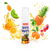 Съедобная гель-смазка TUTTI-FRUTTI для орального секса со вкусом экзотических фруктов 30г