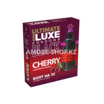 Презерватив Luxe Black Ultimate Болт на 32 (вишня) 1 штука