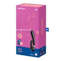 Смарт вибратор кролик с подогревом Satisfyer Heat Wave Connect App черный