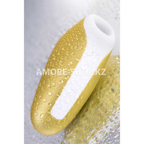 Вакуум-волновой бесконтактный стимулятор клитора Satisfyer Love Breeze, силикон, золотой, 9,5 см. 18