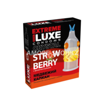Презерватив Luxe Extreme Медвежий Капкан (клубника) 1 штука
