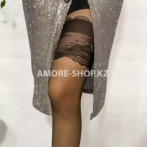 Колготки с имитацией чулков 5-6XL