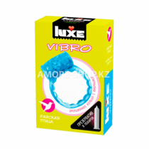 Виброкольцо Luxe Vibro Райская Птица + Презерватив