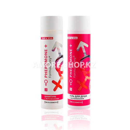 Косметический набор для жен. Formula Sexy №3 (гель для душа 250 мл + шампунь 250 мл) 7