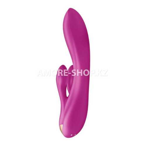 Вибратор с клиторальным стимулятором Satisfyer Double Flex Connect App лиловый 5