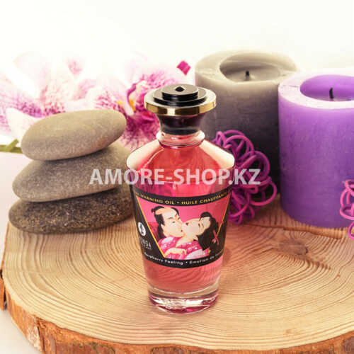 Масло для массажа Shunga Raspberry Feeling, разогревающее, с ароматом малины, 100 мл 9