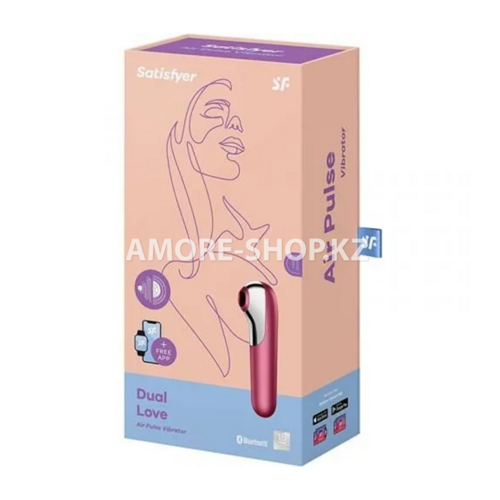 Вакуумно-волновой стимулятор клитора Satisfyer Dual Love pink 5