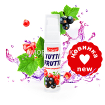 Съедобная гель-смазка TUTTI-FRUTTI для орального секса со свежей смородины, 30 г