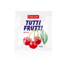 Гель TUTTI-FRUTTI ВИШНЯ серии OraLove одноразовая упаковка 4 г арт. LB-30009t
