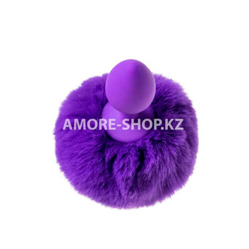 Анальная втулка с хвостом ToDo by Toyfa Sweet bunny, силикон, фиолетовый, 13 см, Ø 2,8 см, 42 г 6